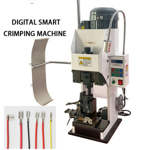 8T High-precision Wire Electrical Splicing Terminal Crimping Machine Die Change Speed Regulation Digital Terminal Crimper