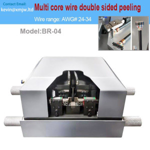 Multi Cores Shield Wire Inner Cores Double Line Peeling Machine HDMI Wire Cores Stripping Machine AWG24-AWG34