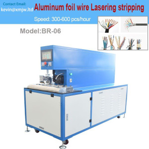 Aluminum Foil Mylar Wire Stripping Machine Glass Fiber Cable Lasering Hight temperature Peeling Machine