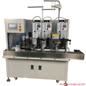 Automatic Power Cord Cutting Stripping Crimping Machine with different Terminal Multi Core Wire Peeling different Length Strip