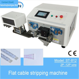 Ribbon Cable 2 to 12 Pin Flat Wire Stripping Machine for Cable High Speed 850W FFC Wire Peeling Machine