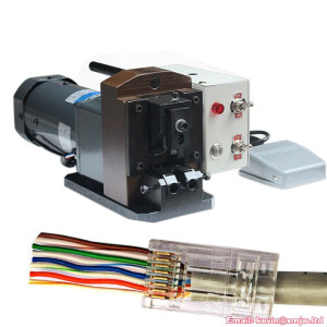 Internet Lan Port Cable RJ45 RJ11 RJ12 Connector Crystal Head Terminal Semi Automatic Crimping Machine