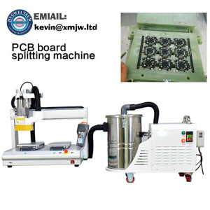 Fully Automatic Desktop 0.4-4MM PCB Splitting Machine Printed Circuit Board Curve Cutting Machine With Vacuum Cleaner