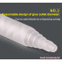 20 PCS AB Glue Static Mixing Tube Spiral White Mixing Core Nozzle Glue Filling Stirring Tube