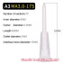 20 PCS AB Glue Static Mixing Tube Spiral White Mixing Core Nozzle Glue Filling Stirring Tube